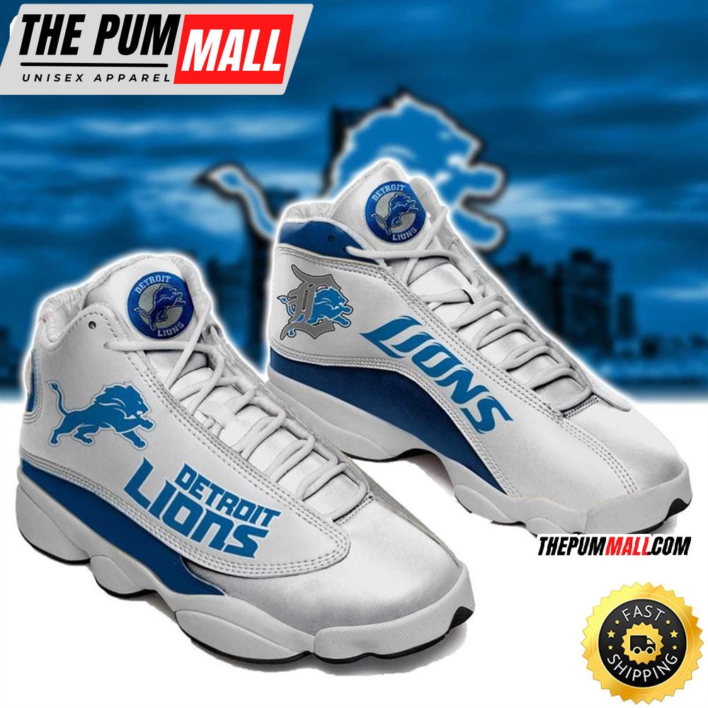 Detroit Lions Nfl Ver 3 Air Jd 13 Sneaker