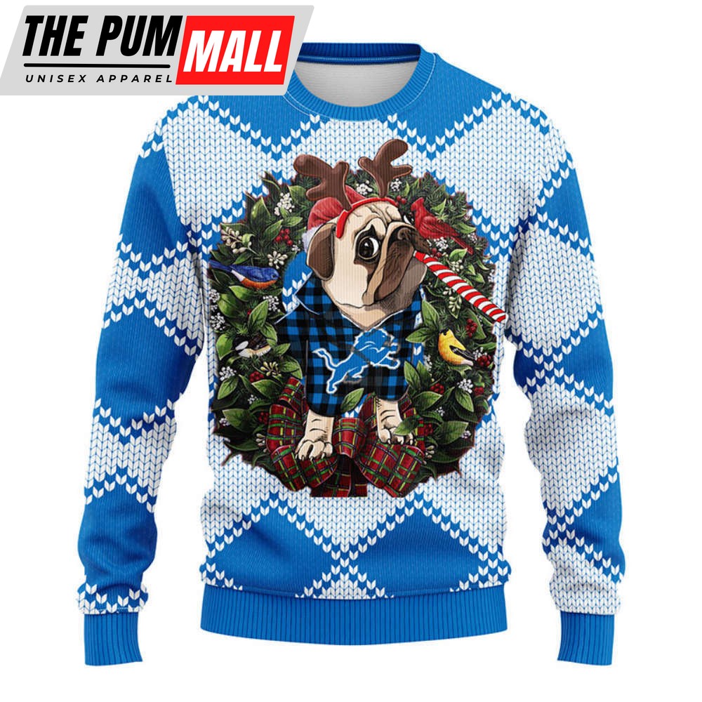 Detroit Lions Pub Dog Christmas Ugly Sweater, Gift For Christmas