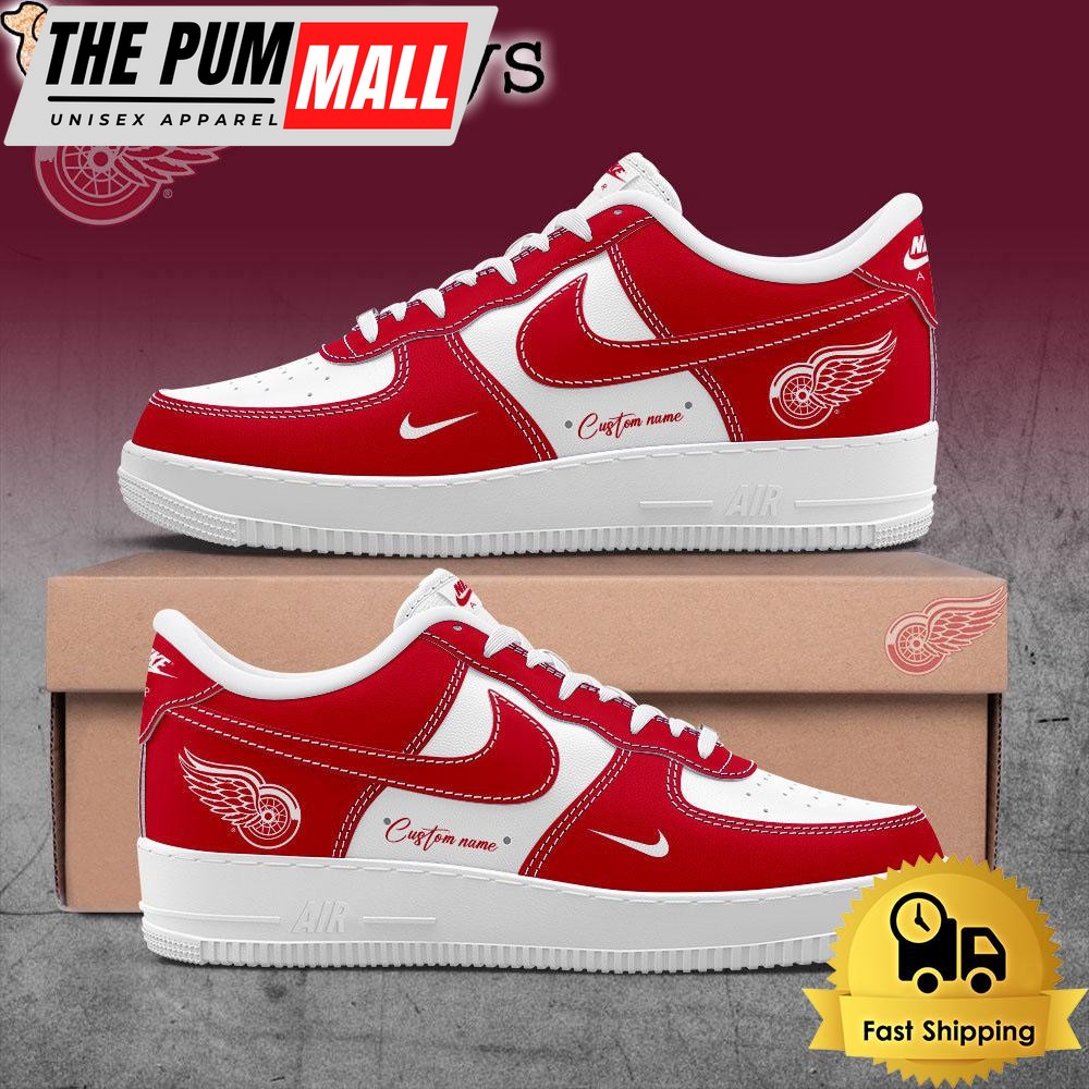 Detroit Red Wings Every match is an epic poem Custom Name Air Force 1 Shoes