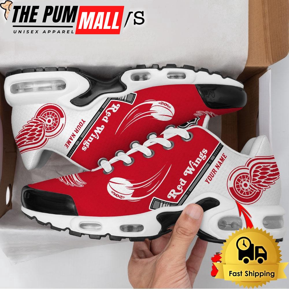 Detroit Red Wings Symbol of Hockeytown Custom Name Air Max Plus Shoes