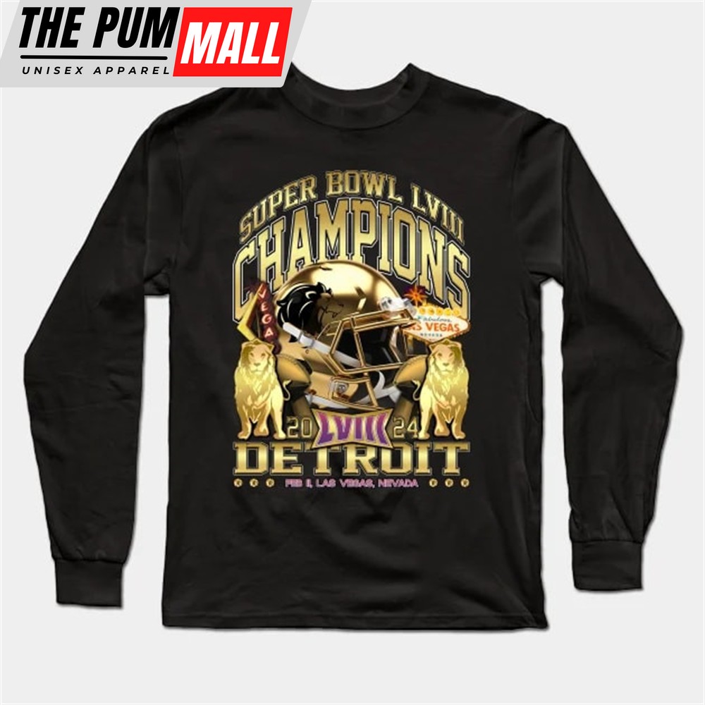 Detroit Super Bowl Champions 2025 Gold Rush Vintage T