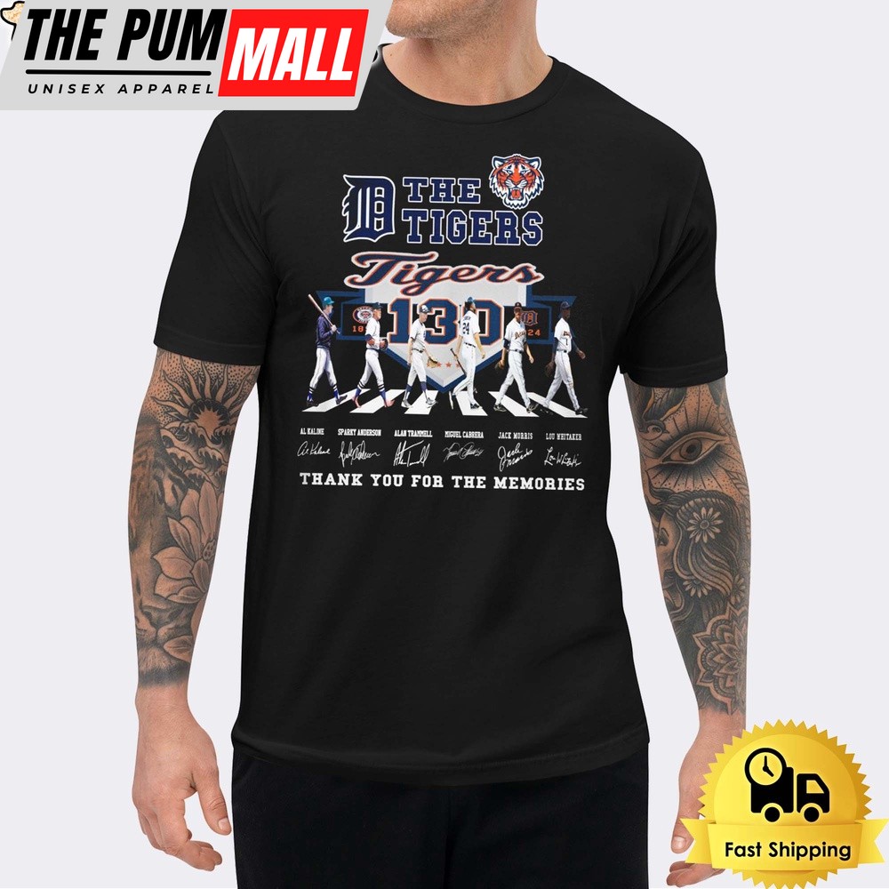 Detroit Tigers Signature Thank You For The Memories Unisex T-Shirt