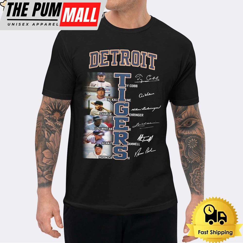 Detroit Tigers Team Signature 2024 Unisex T-Shirt