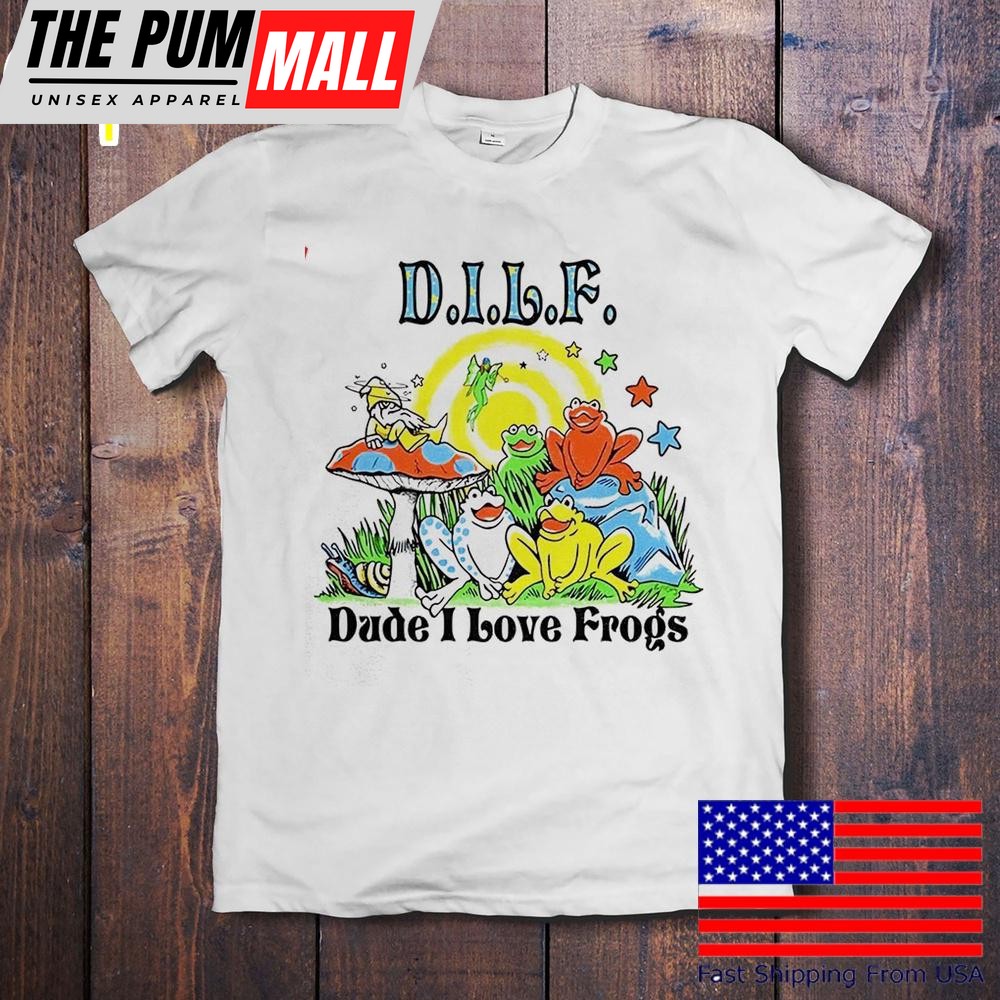 Dilf Dude I Love Frogs T-Shirt