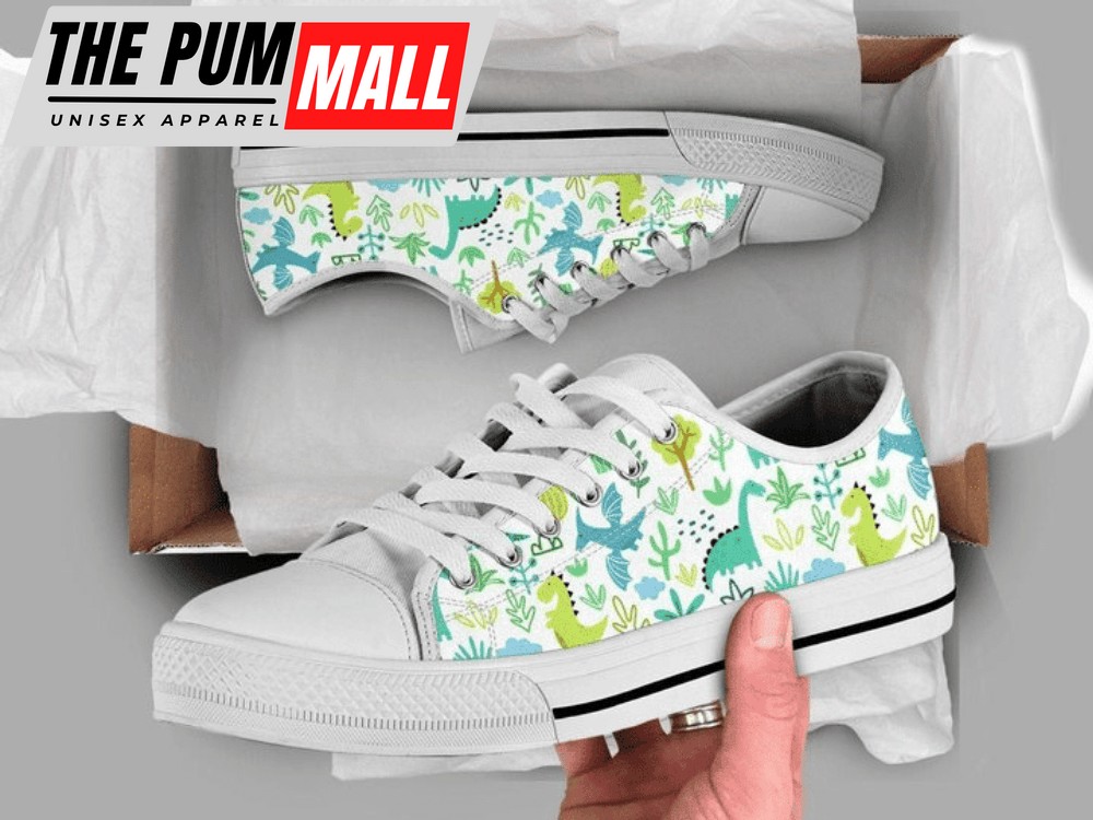 Dinosaur Cartoon Low Top Shoes PN206162Sb – Stylish Footwear