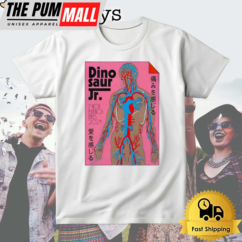 Dinosaur Jr Tour C Art Media Buenos Aires, Argentina Nov 7 2024 T Shirt