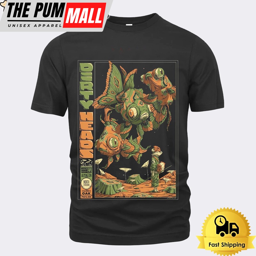 Dirty Heads Live At Oak Bank Pavilion Wilmington NC On July 27 2024 Unisex T-Shirt