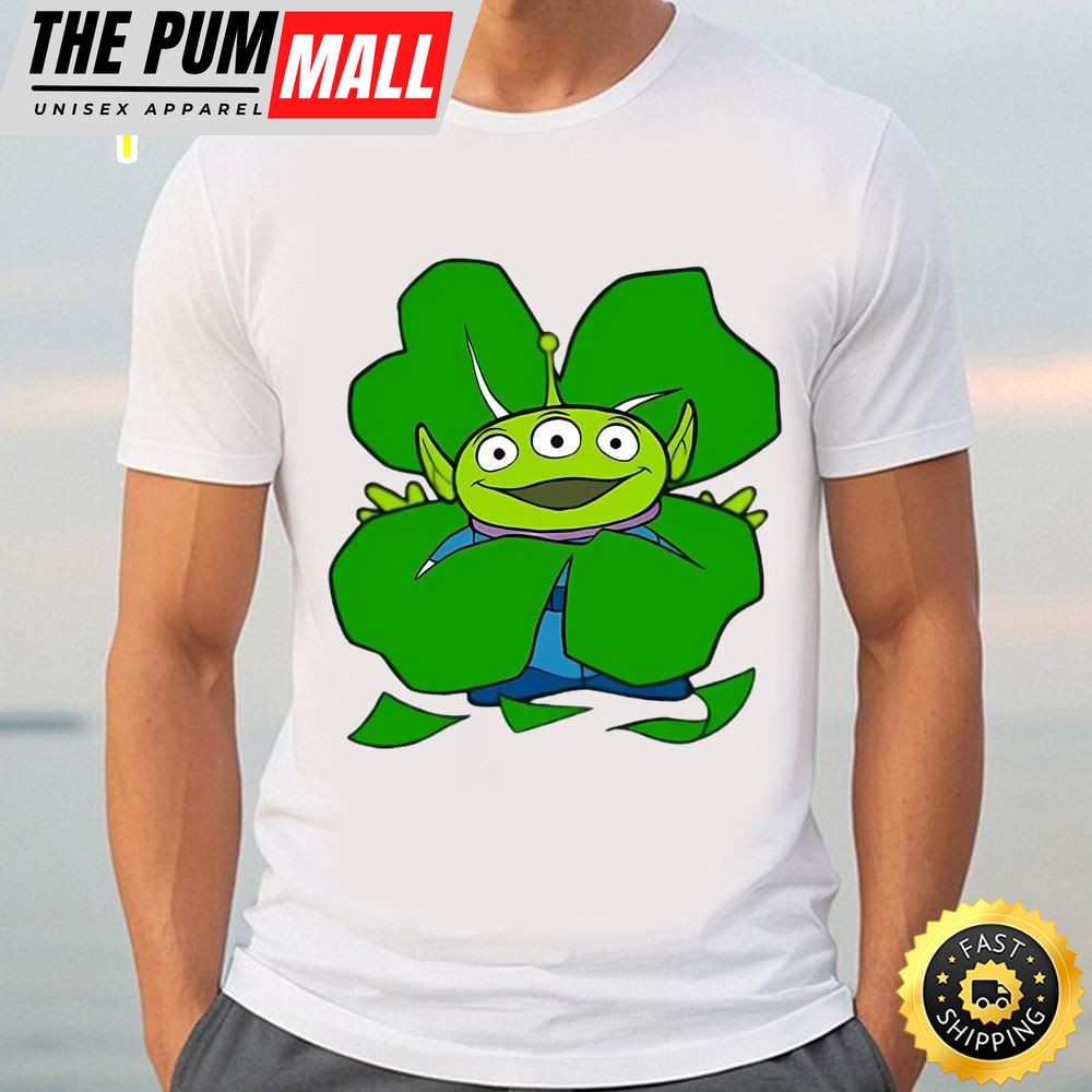 Disney and Pixar Toy Story Alien Shamrock St. Patricks Day Shirt