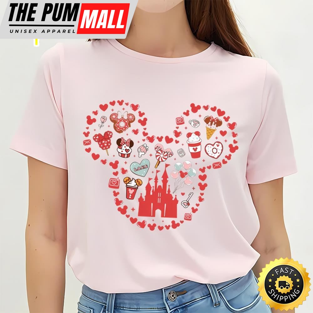 Disney Castle Valentines Day Shirt