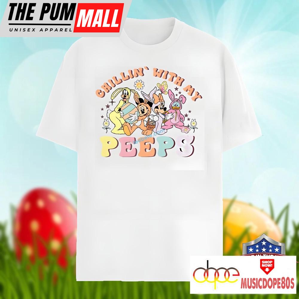 Disney Characters Easter Chillin With My Peeps Shirt Idea