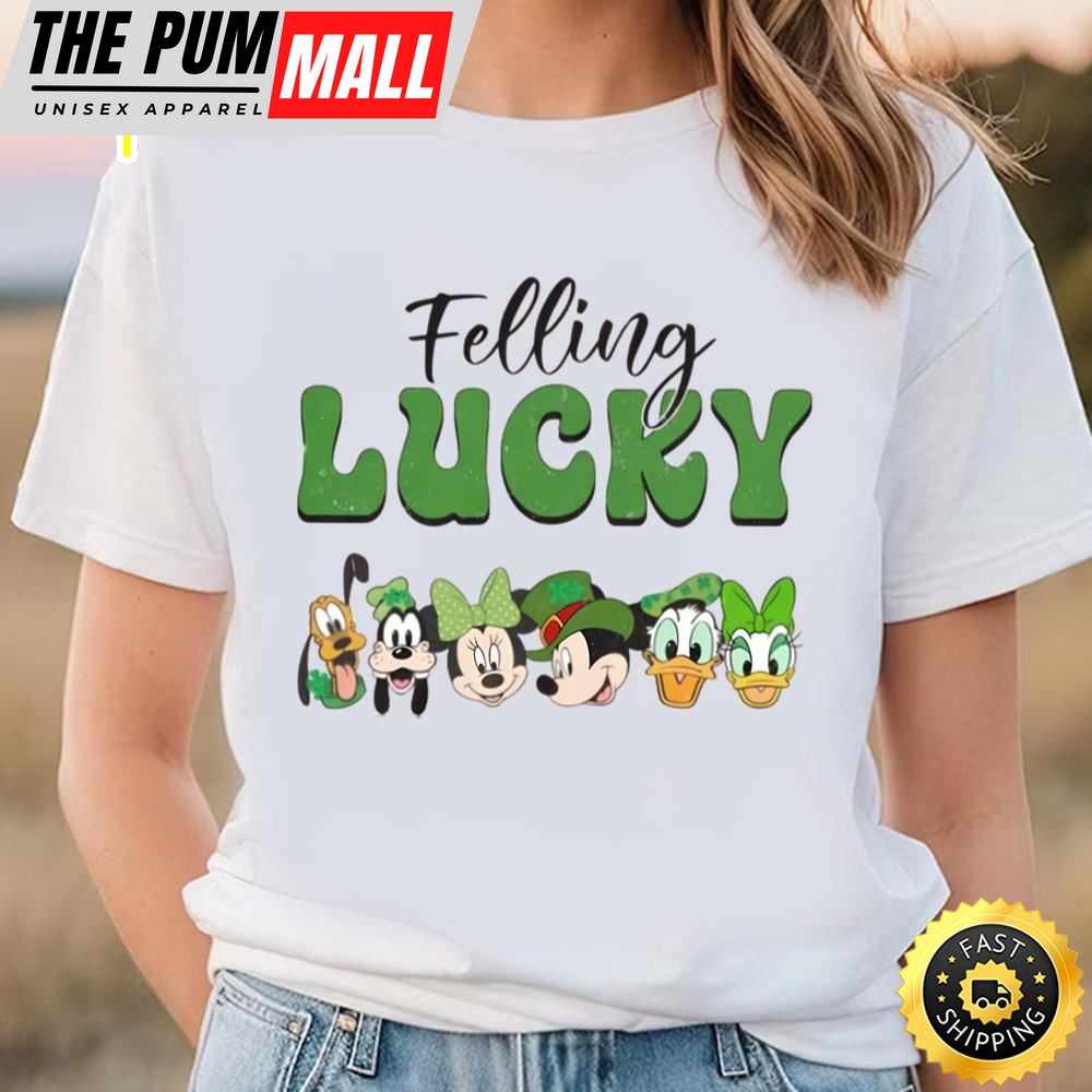 Disney Felling Lucky Shamrock Mickey And Friends St. Patricks Day…