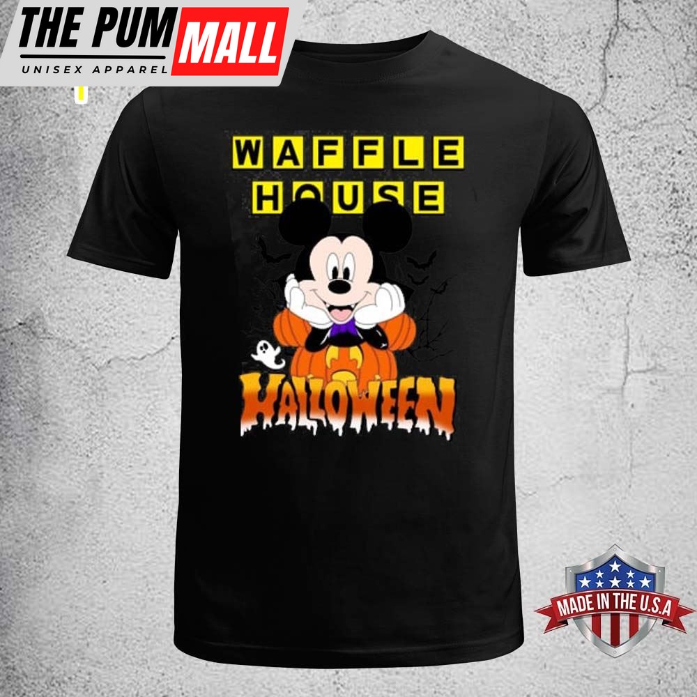 Disney Halloween Waffle House Disney Mickey T-shirt