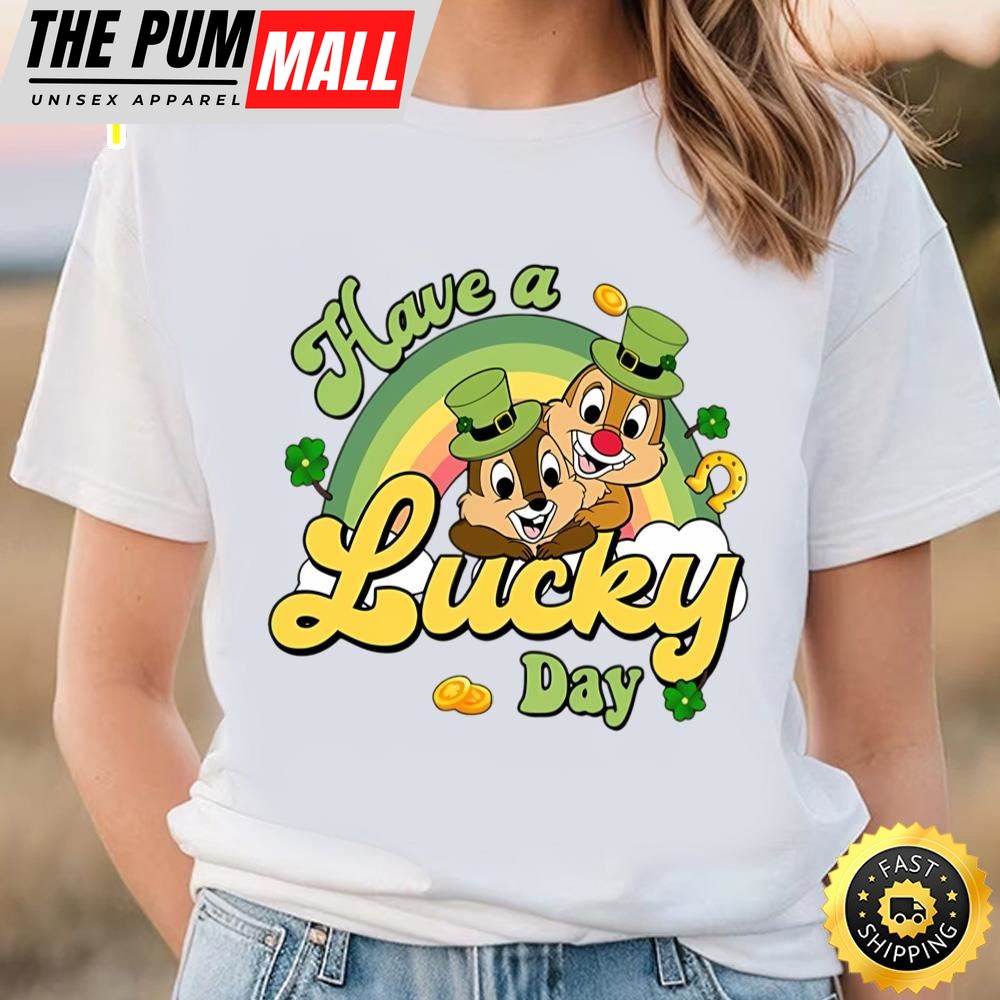 Disney Have A Lucky Day Shirt, Chip And Dale Cute Shirt