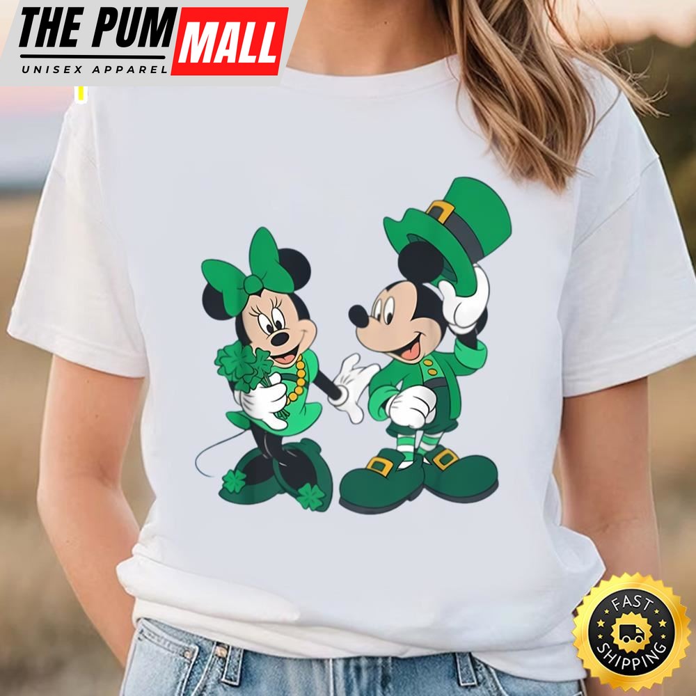 Disney Leprechaun Mickey Minnie Shamrock St. Patricks Day Premium…