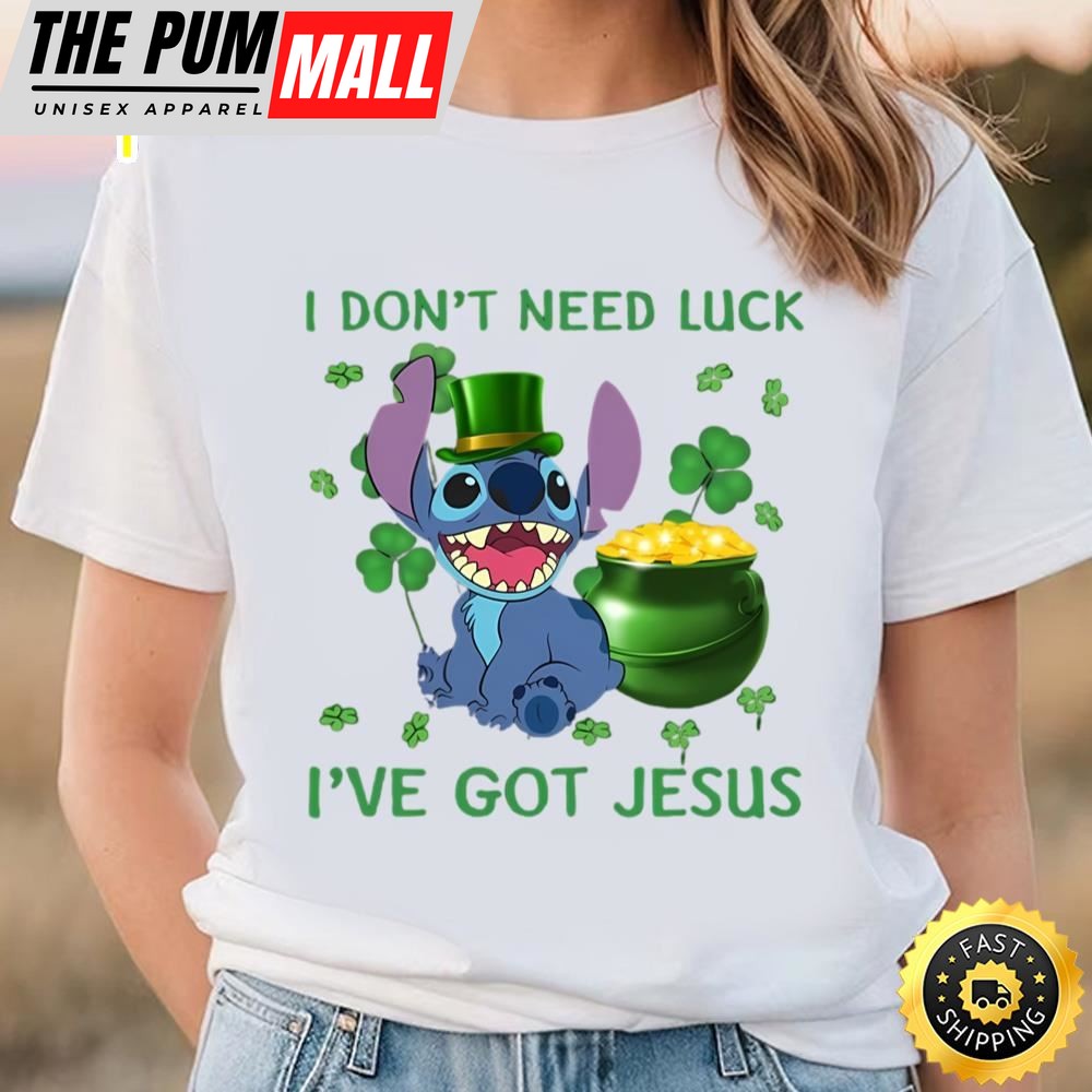 Disney Lilo And Stitch Shirt, Stitch St Patricks Day I Dont Need…