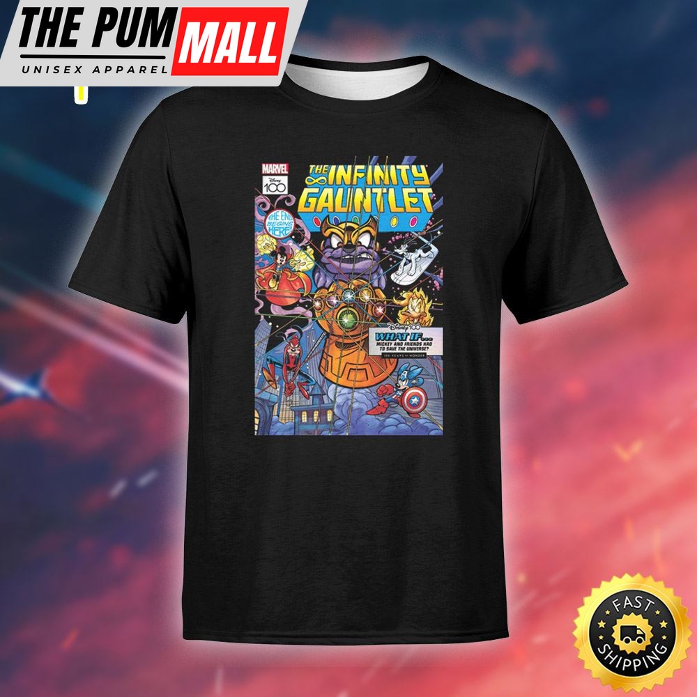 Disney & Marvel The Infinity Gauntlet Mickey And Friends Save The Universe Unisex T-shirt