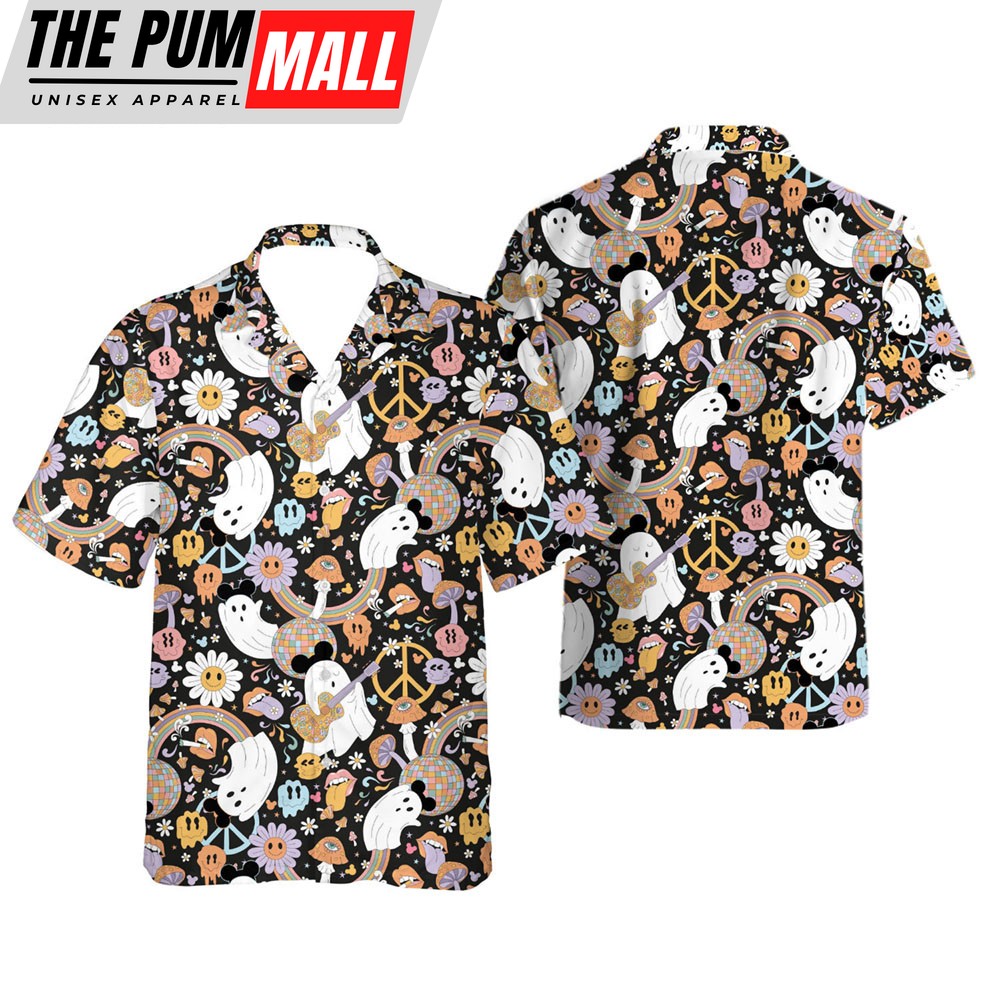 Disney Mickey Boo Halloween Hawaiian Shirt