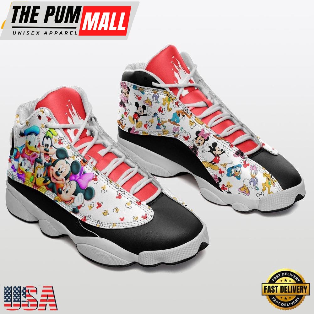 Disney Mickey Mouse With Friend Jd13 Sneaker Shoes