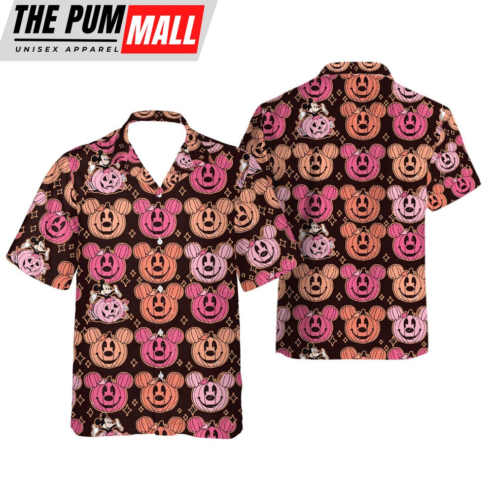 Disney Mickey Pumpkin Halloween Hawaiian Shirt