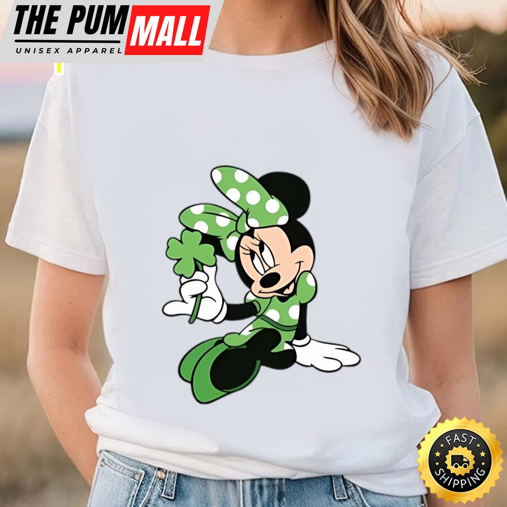 Disney Minnie Mouse Shamrock Dress St. Patricks Day Shirt