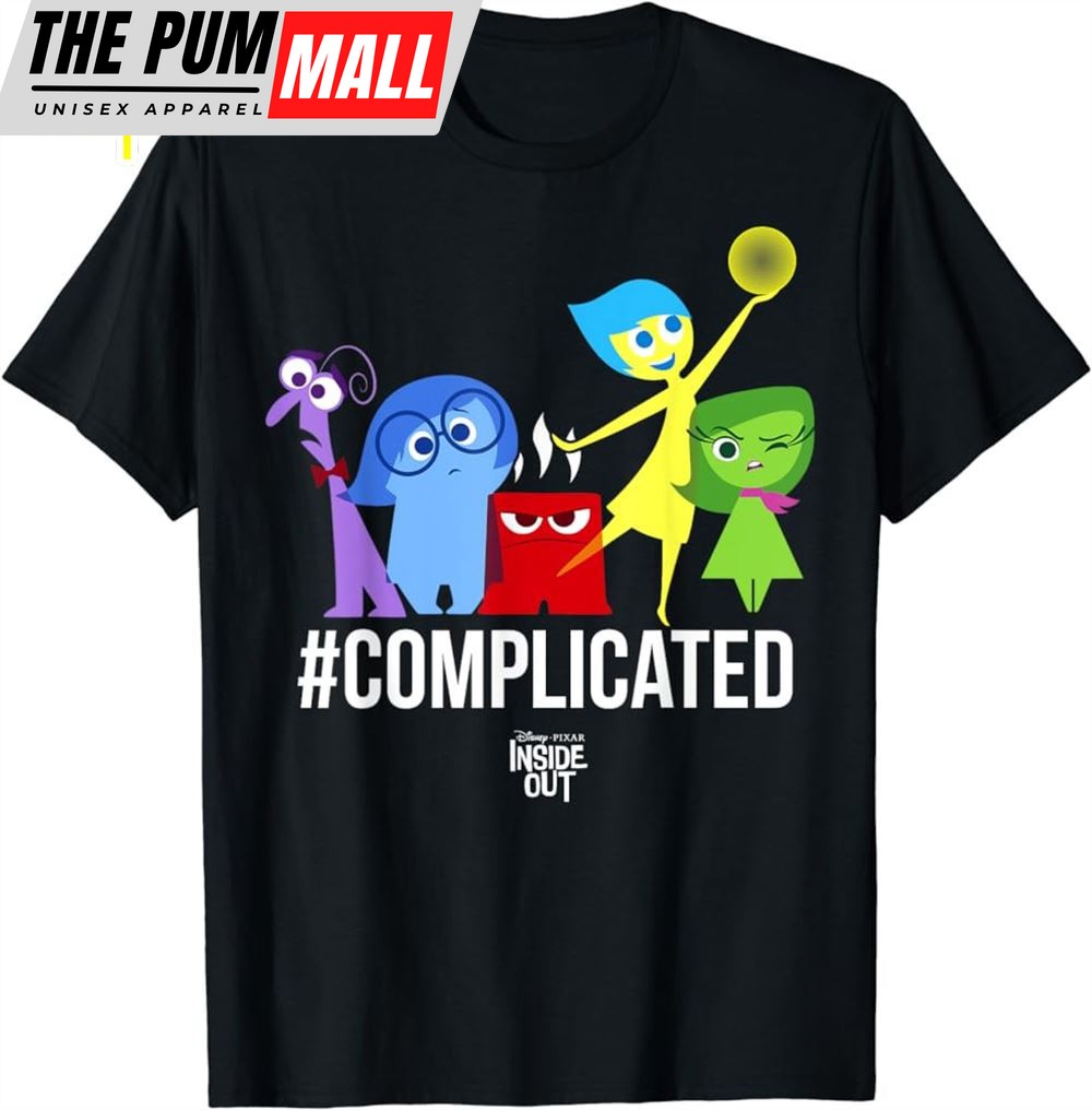 Disney Pixar Inside Out Complicated Emotions Group Shot T-Shirt