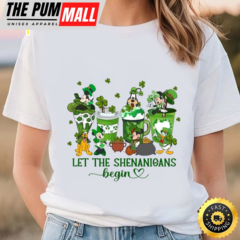 Disney St Patricks Day Shamrock Mickey And Friends T-Shirt
