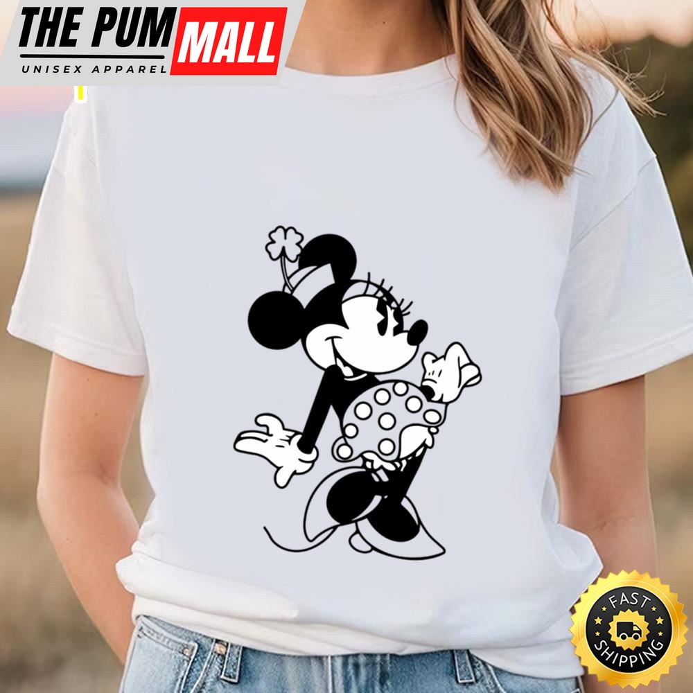 Disney St Patricks Day Shamrock Minnie Shirt