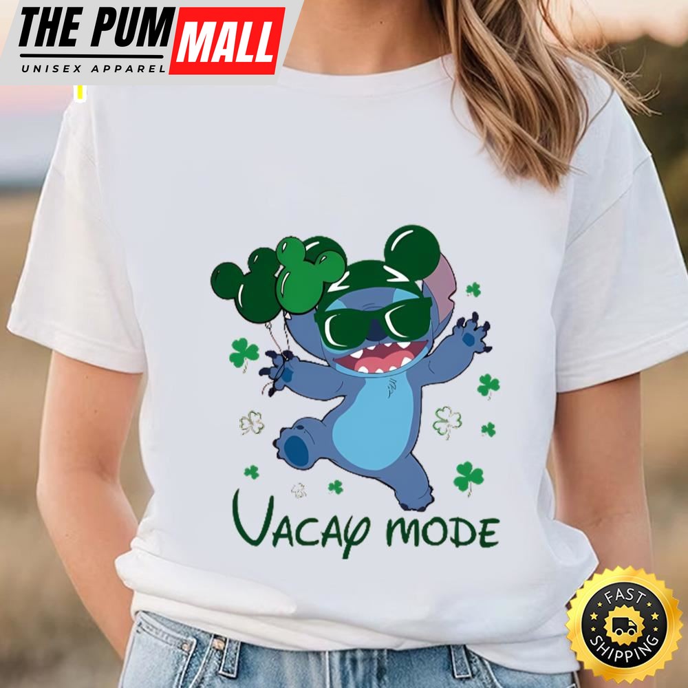 Disney Stitch Vacay Mode Sweatshirt Cute Stitch St Patricks Day Shirt
