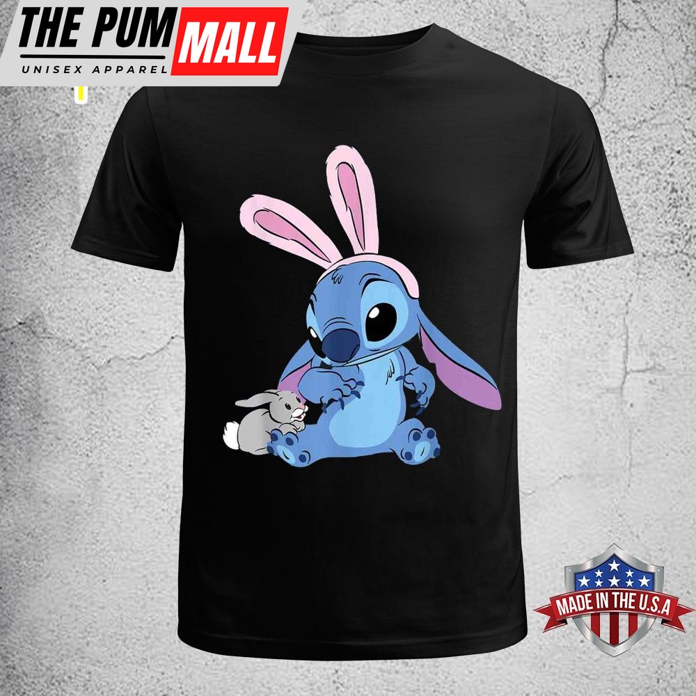 Disney Stitch With Easter Bunny Disney Easter Shirt
