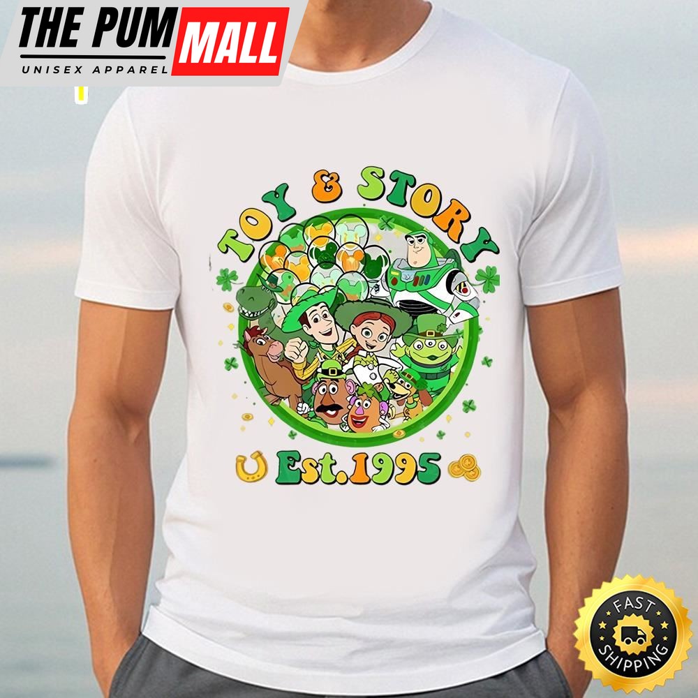 Disney Toy Story Friends Shirt, Toy Story Est 1995 Patricks Day Shirt