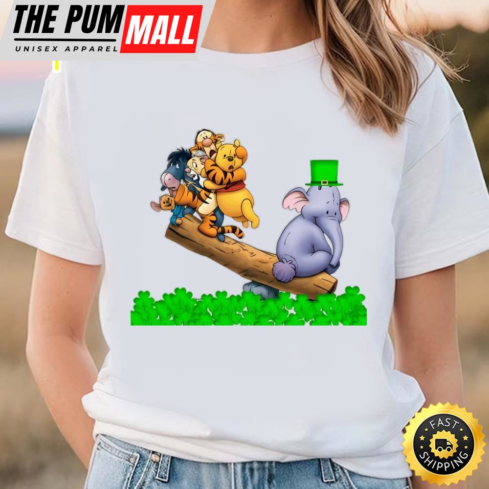 Disney Winnie The Pooh Happy St Patricks Day Shirt