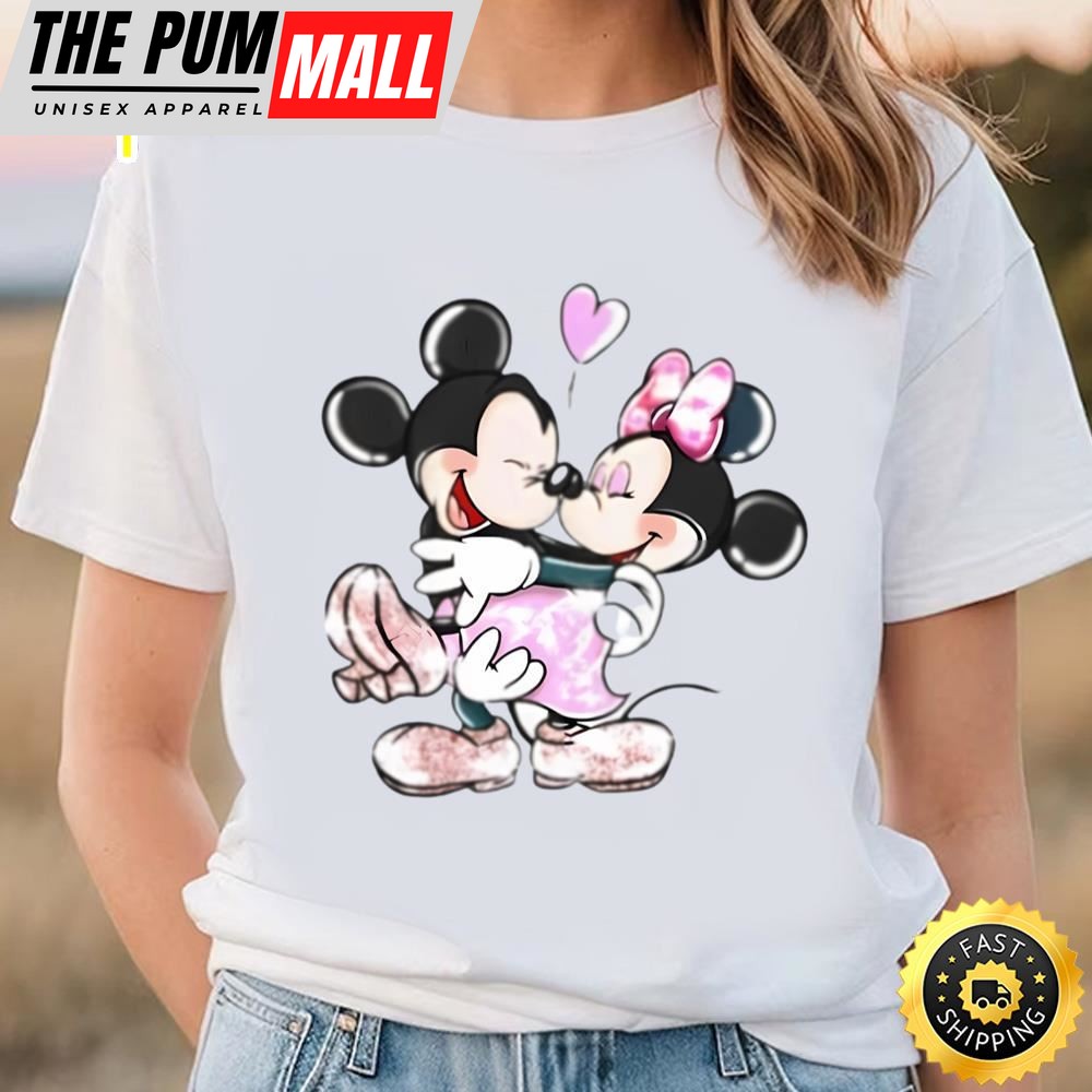 Disneyland Mickey And Minnie Gift For Valentine Day Shirt