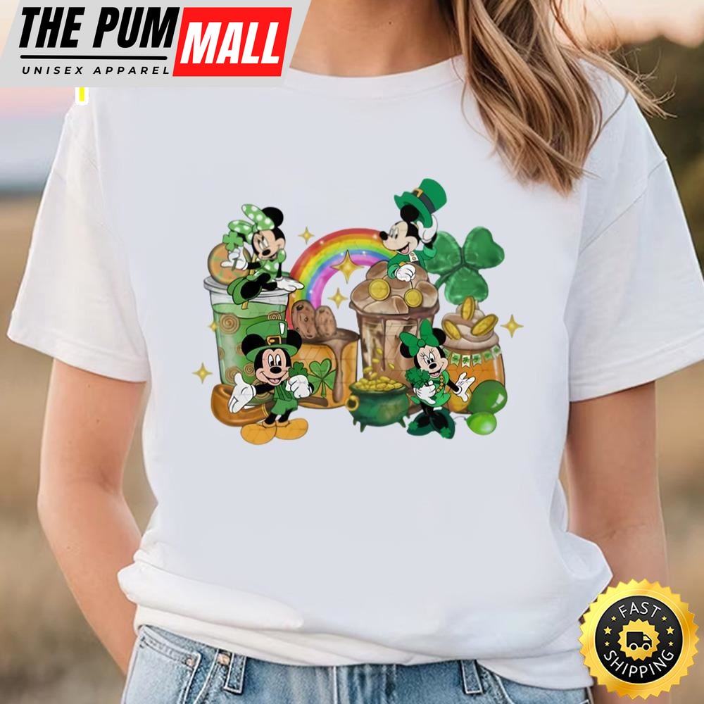 Disneyy St. Patricks Day Shirt, Green Mickey Lucky Shamrock Shirt