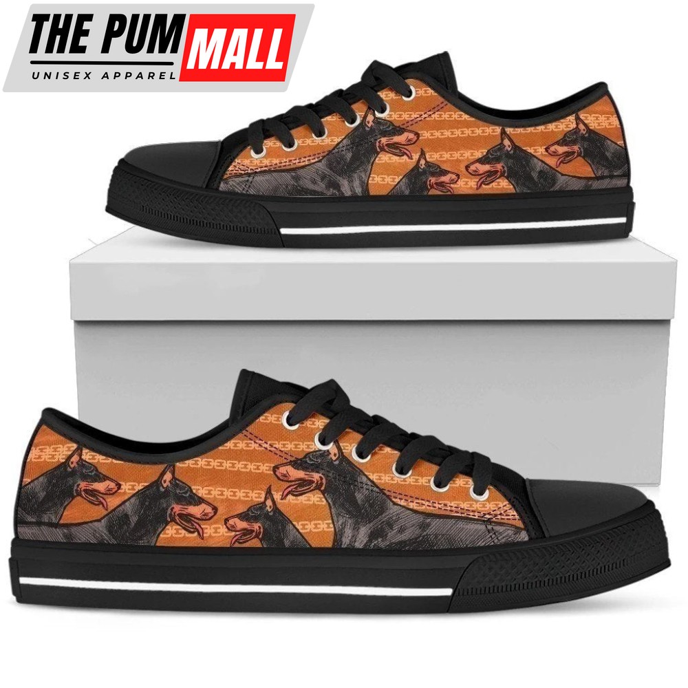 Doberman Dog Lover Women’s Sneakers Low Top Shoes Gift Idea NH09