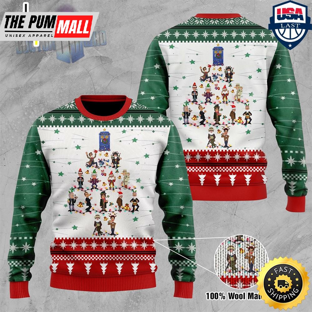 Doctor Who Knitted Christmas Sweater
