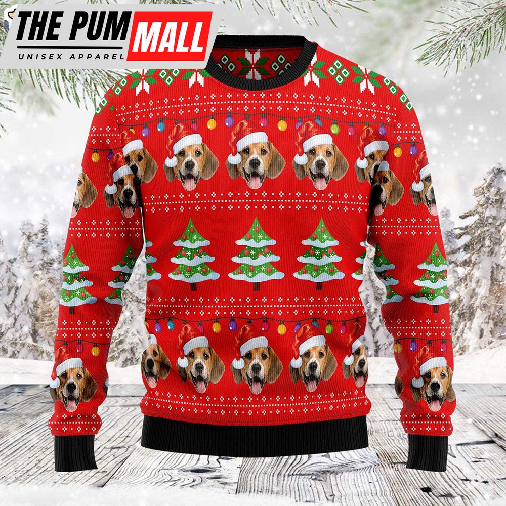Dog Christmas Pattern Custom Dog Funny Family Ugly Christmas Sweater Gifts