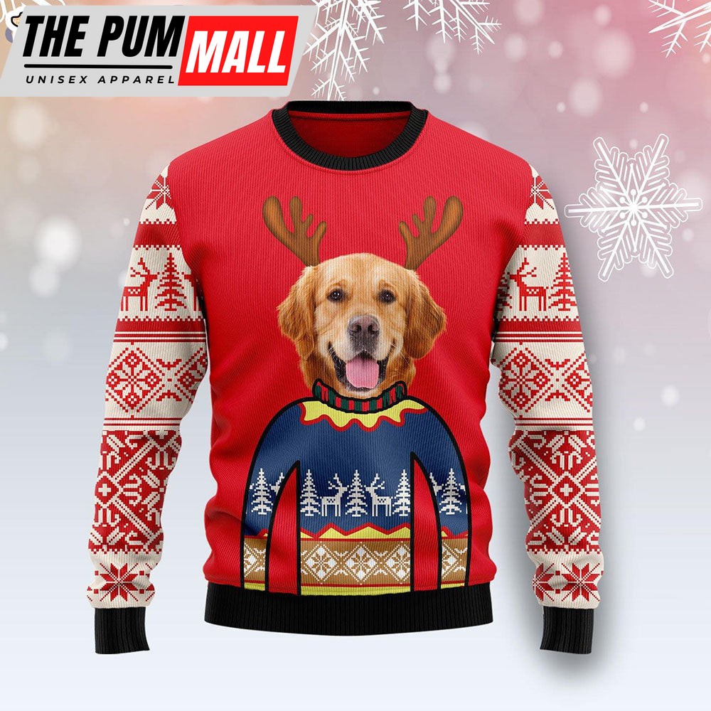 Dog Custom Personalized Face Christmas Ugly Christmas Sweater – Dog Memorial Gift