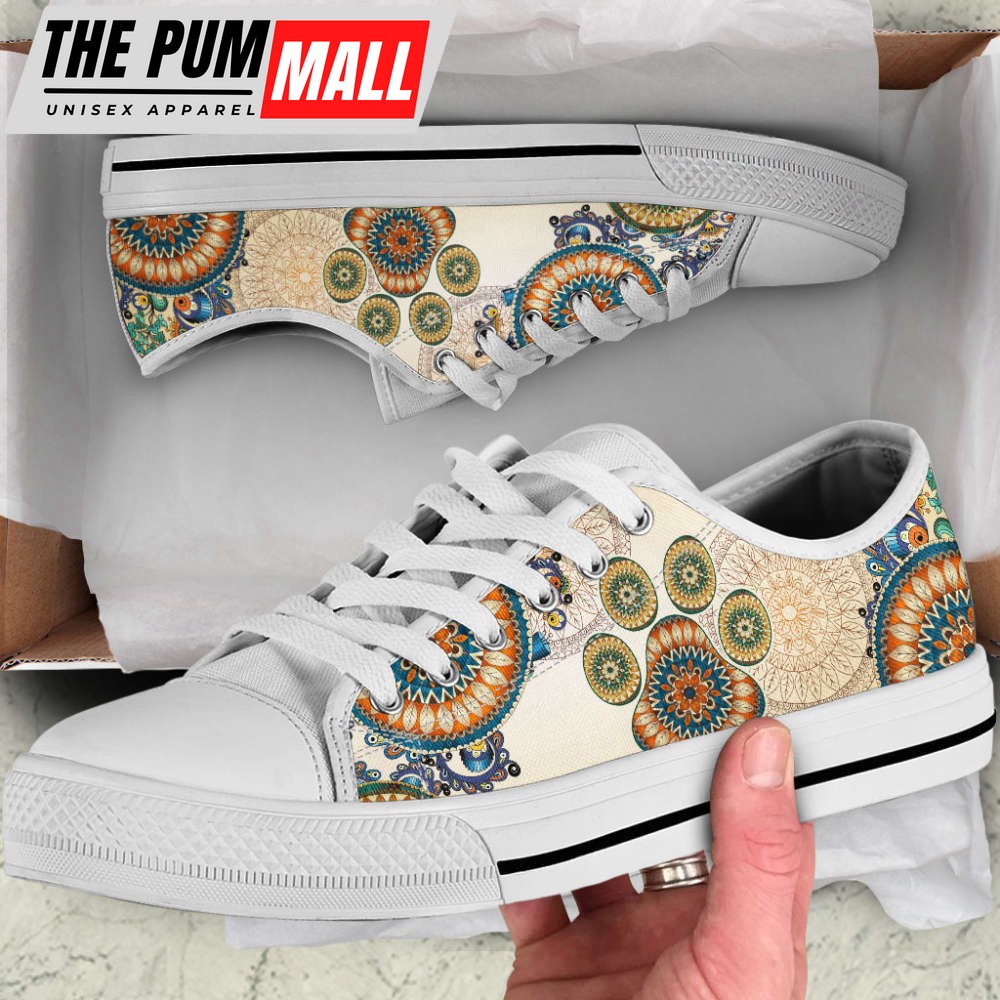Dog Ethnic Style Low Top Shoes Canvas Sneakers Casual Shoes