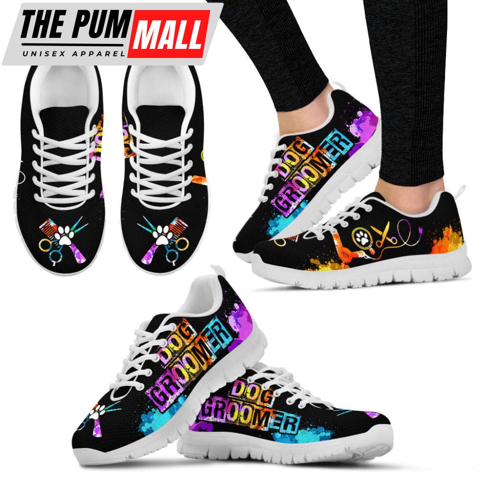 Dog Groomer Shoes Love Art Sneakers Walking Running Lightweight Casual Shoes For Men And Women