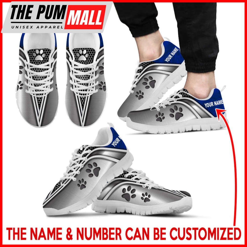 Dog Lover Shoes Metal Sneakers, Custom Sneakers, Best Gift For Pet Lover
