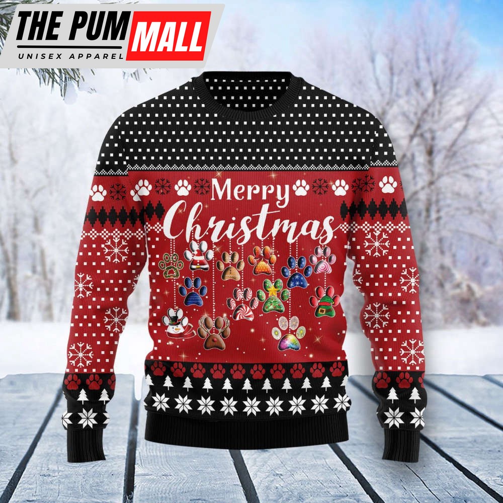 Dog Merry Christmas Ugly Christmas Sweater, Dog Merry Christmas 3D, Gift For Pet Lovers