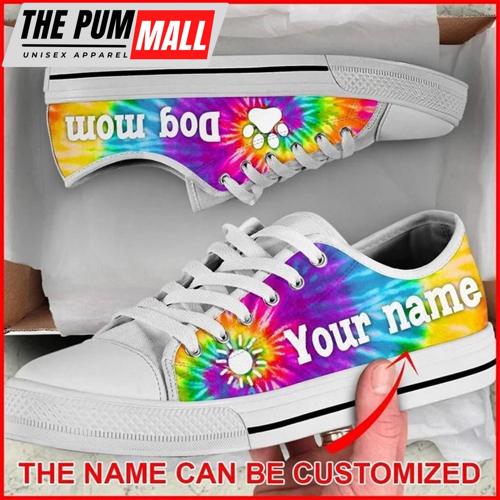 dog-mom-bekind-tie-dye-personalized-canvas-low-top-shoes-low-top-shoes-mens-w-f6grc3fi Dog Mom Bekind Tie Dye Personalized Canvas Low Top Shoes – Low Top Shoes Mens, Women