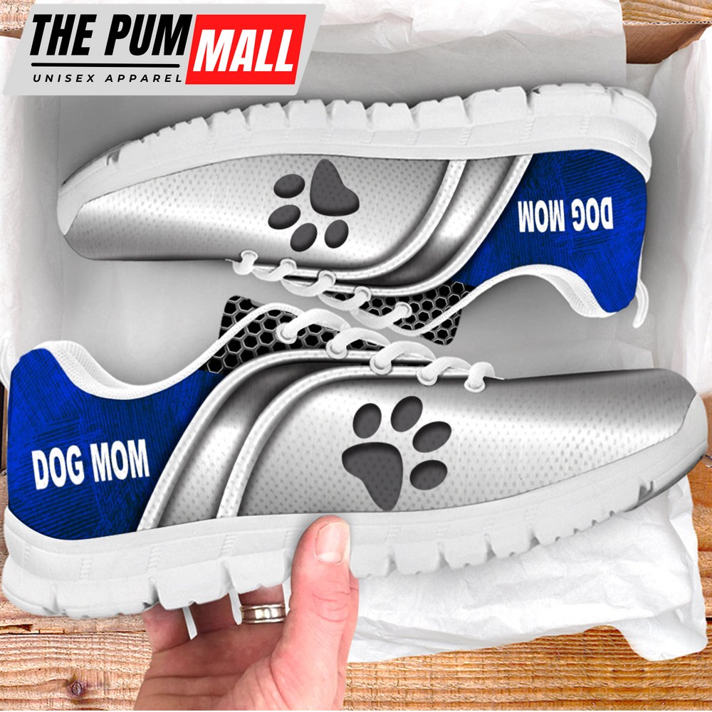 Dog Mom Shoes Metal Paw Sneaker Walking Shoes – Best Shoes For Dog Lover – Best Gift For Dog Mom
