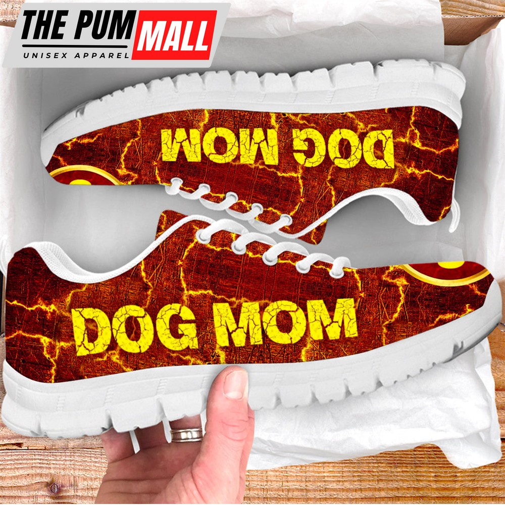 Dog Mom Shoes Paw Hot Lava Sneaker Walking Shoes – Best Shoes For Dog Lover – Best Gift For Dog Mom