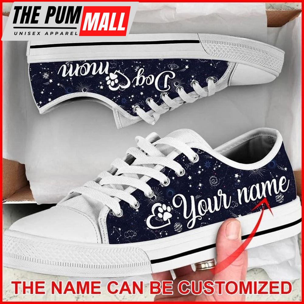 dog-mom-space-galaxy-pattern-personalized-canvas-low-top-shoes-low-top-shoes-m-83pc7abl Dog Mom Space Galaxy Pattern Personalized Canvas Low Top Shoes – Low Top Shoes Mens, Women