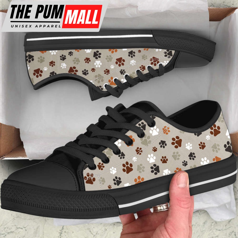 Dog Pattern SK Low Top Shoes Canvas Sneakers Casual Shoes