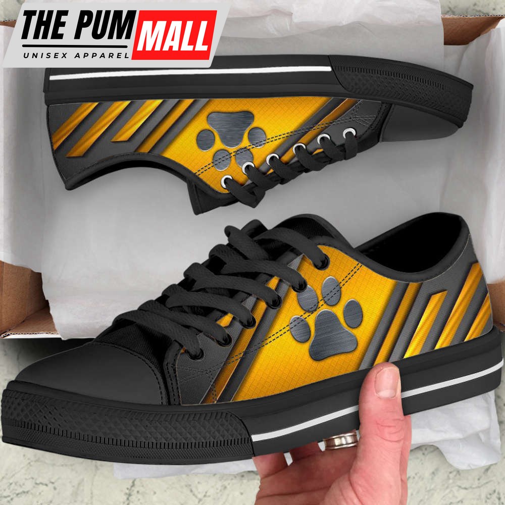 dog-paw-metalwaffle-gold-silver-low-top-shoes-canvas-sneakers-72zc7lzf Dog Paw Metalwaffle Gold Silver Low Top Shoes Canvas Sneakers