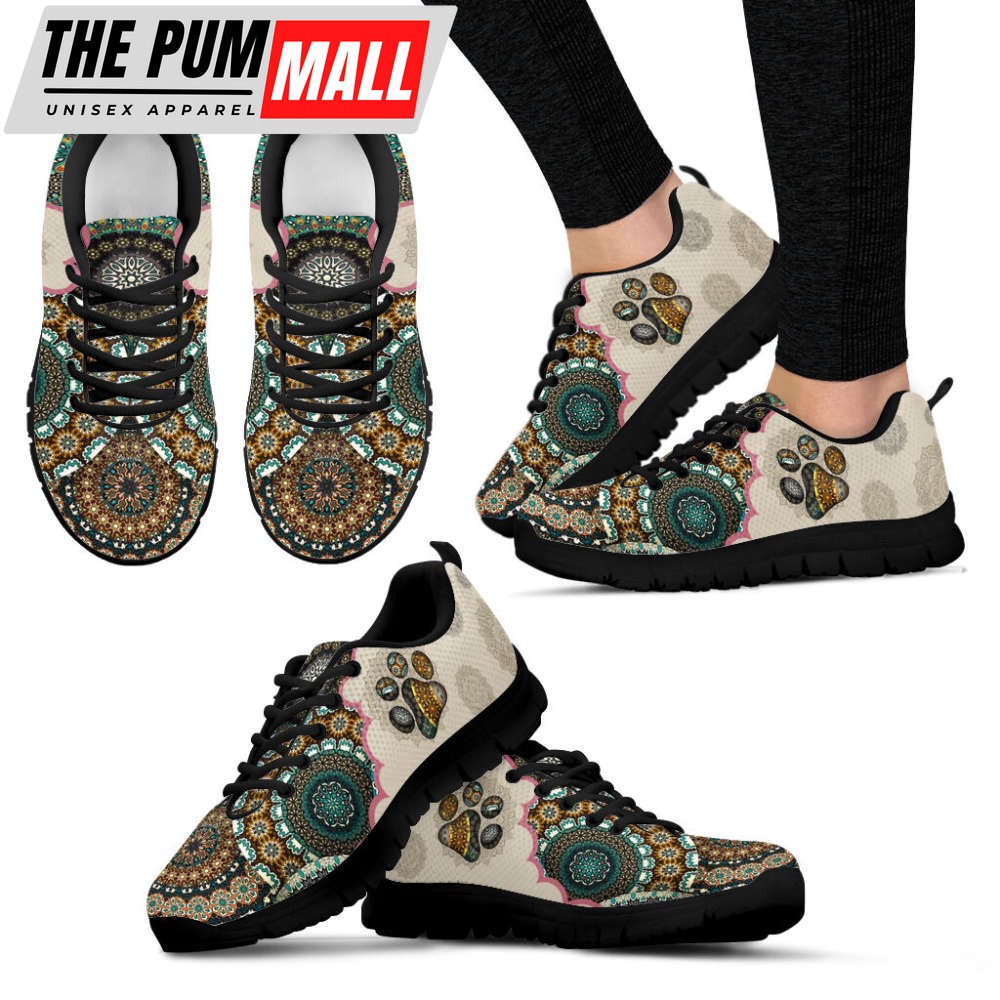 dog-paw-print-shoes-vintage-mandala-sneakers-walking-running-lightweight-casual-zh2kqzfl Dog Paw Print Shoes Vintage Mandala Sneakers Walking Running Lightweight Casual Shoes For Pet Lover