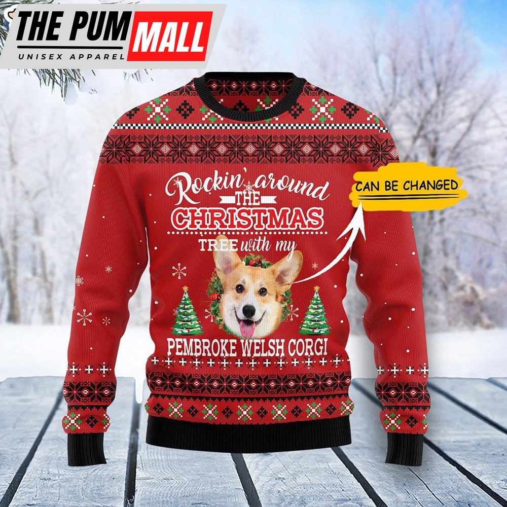 Dog Rockin’ Custom Face Funny Family Ugly Christmas Sweater Gifts – Dog Memorial Gift