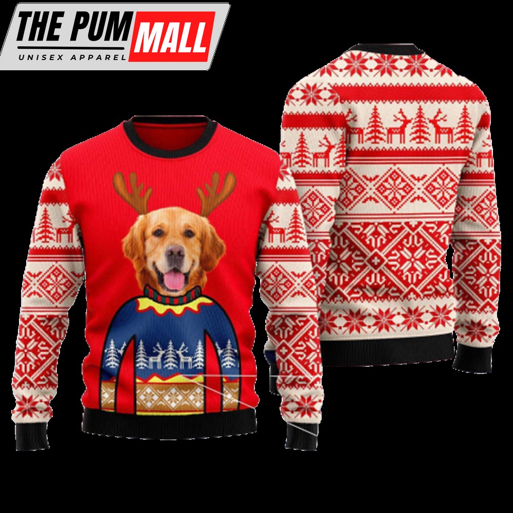 Dog Ugly Christmas Sweater For Men & Women, Best Christmas Gift For Dog Lovers
